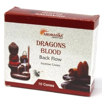 Image of Ancient Wisdom Aromatica Backflow Incense Cones Dragons Blood
