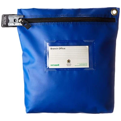 Image of Versapak CCB1_BLS Medium Secure Cash Bag Blue