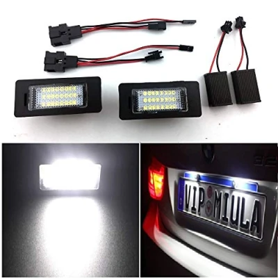 Image of 2Pcs 24SMD LED Number License Plate Light Fit for A1 8X / A3 8V A4 S4 B8 A5 S5 8T A6 C7 4G A7 Q3 Q5 TT 8J