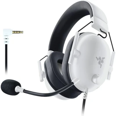 Image of Razer BlackShark V2 X Gaming Headset 7.1 Surround Sound 50mm Driver Memory Foam Padding for PC Mac PS4 PS5 Switch Xbox One Series XS Mobile Phone 3.5mm Jack White