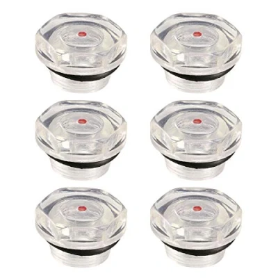 Image of Sourcingmap Plastic Air Compressor Oil Liquid Level Sight Glass 20mm Thread 6Pcs