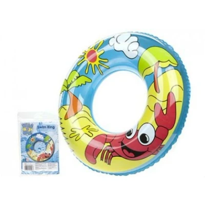 Image of PMS 24&quot; PRINTED BEACH DESG SWIM RING IN PP BG W/INSERT 7.2G