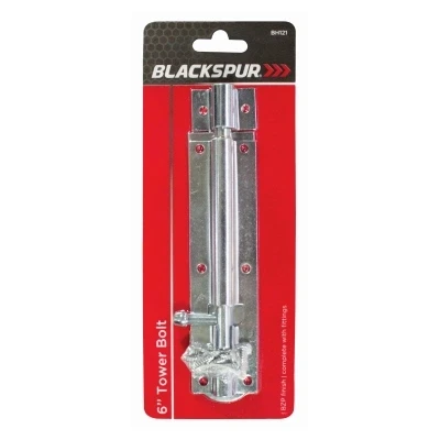 Image of Zinc 152mm Steel Tower Bolt By Blackspur