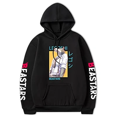 Image of Anime BEASTARS Hoodie Legoshi Unisex Harajuku Casual Haru Loose Top