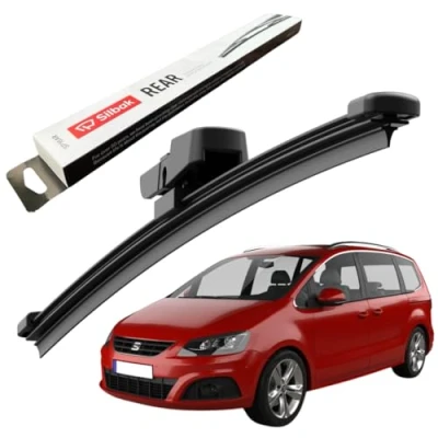 Image of Silbak Rear Windscreen Wiper, fits for SEAT ALHAMBRA (07/2010 ONWARDS) Wiper Blade, 330mm