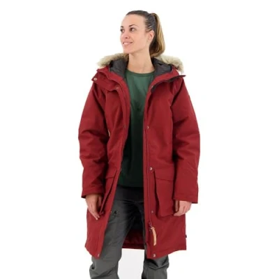 Image of Fjallraven 87161 347 Nuuk Lite Parka W/Nuuk W Jacket Women&#039;s Bordeaux Red Size S