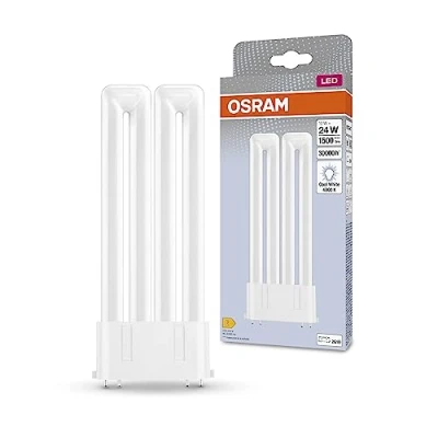 Image of OSRAM Dulux Led F24 Em, 2G10, 12W, 1500Lm, 4000K, Cold White Light Color, Replacement for Conventional Compact Fluorescents with A 4 Pin 2G10 Plug in Base, Extremely Long Life, No Warm Up Time