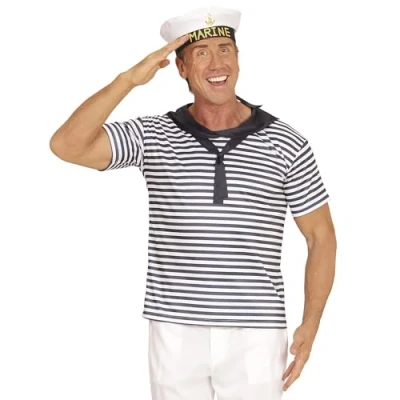 Image of &quot;MARINE SET&quot; (shirt, hat) (XL)