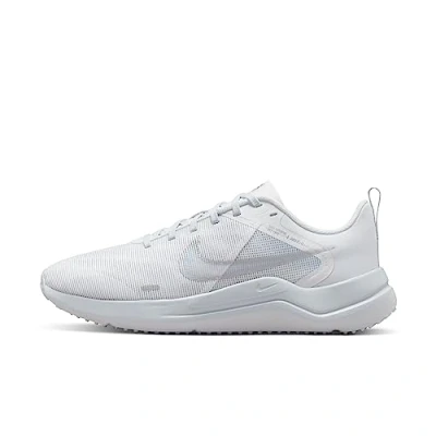 Image of Nike Women&#039;s Downshifter 12 Sneaker, White Metallic Silver Pure Platinum, 4 UK