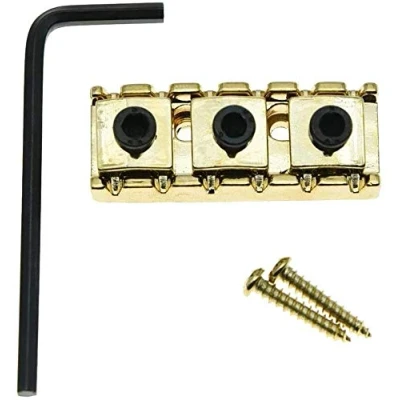 Image of Gold R3 Guitar Locking Nut 43mm String Lock Fits Floyd Rose Tremolo Bridge