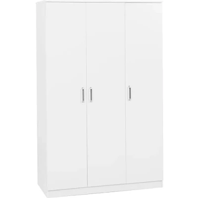 Image of Seconique Dakota 3 Door Wardrobe in White