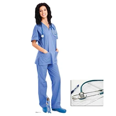 Image of BundleZ 4 FanZ Doctor/Nurse Health Worker Female Lifesize Cardboard Cutout/Standee/Standup, 176cm x 57cm Includes Mini Cutout and 8x10 Photo
