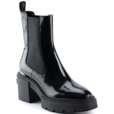 Image of DKNY Thana Platform Chelsea BOOT ankle boots, Women&#039;s, Size: 7.5, Black Leather