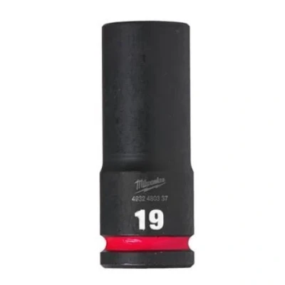 Image of Milwaukee Shockwave 1/2&quot; Impact Hex Deep Socket 19mm