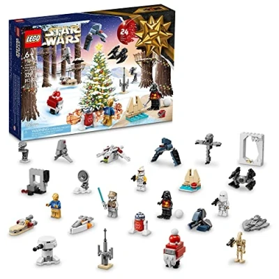 Image of LEGO Star Wars 75340 Advent Calendar 2022 (329 Pieces) multicoloured 6378943, 15.04 x 10.32 2.78 inches