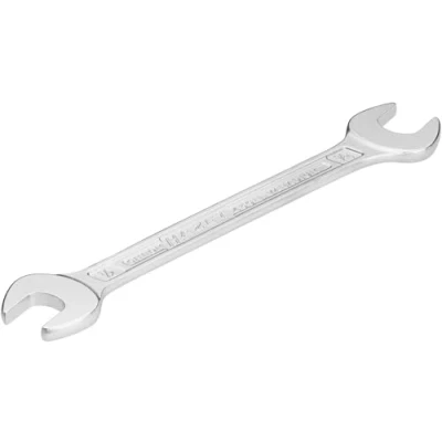 Image of HAZET 450NA 1/2X9/16VKH 172.4 mm Hexagon Profile Double Open End Wrench Chrome Plated