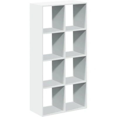 Image of vidaXL Room Divider Bookcase Storage Book Rack Bookshelf White Engineered Wood