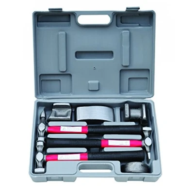 Image of Hilka Tools 12750007 Pro Craft Panel Beating Kit, Silver, Set of 7 Piece