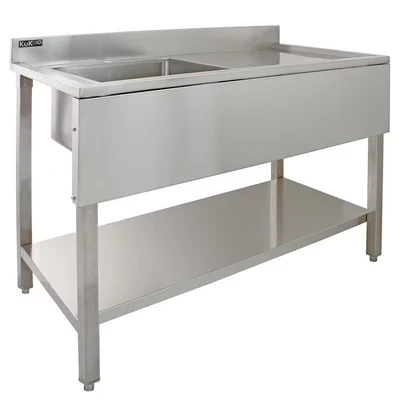Image of MonsterShop Kukoo Commercial Stainless Steel Sink Right Hand Drainer