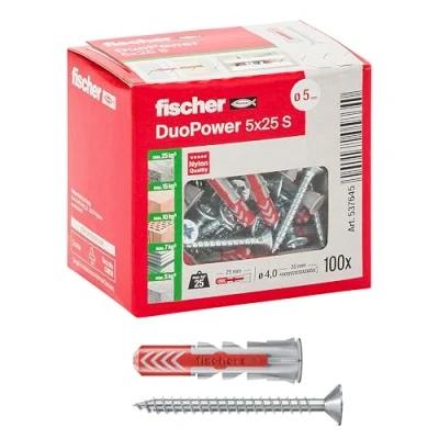 Image of Fischer Italy SRL Dowels &quot;DUOPOWER 5 S C/Screw