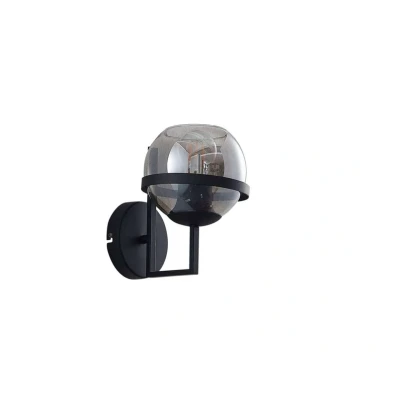 Image of Lindby Wall Light &#039;Marinka&#039; dimmable (Modern) in Black Made of Metal for e.g. Living Room &amp; Dining (1 Source, E27) from Lighting, lamp