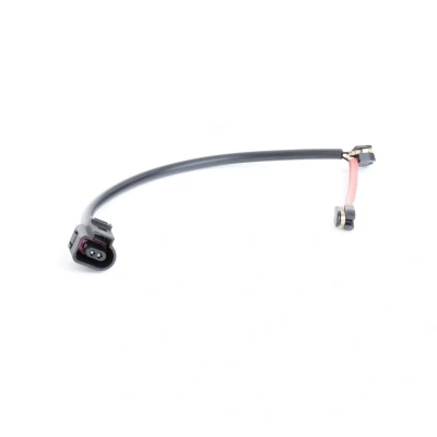 Image of 99160918100, 9P1907637B Brake Pad Wear Sensor RIDEX 407W0150 Front Axle both sides, PORSCHE: Boxster, Cayman, 718 Cayman Coupe