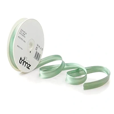 Image of Inastri 14/4/ 4 mm Acetate Satin Bias Binding, Olive 2032
