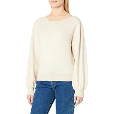 Image of ONLY Women&#039;s Onlcozy L/S Sweater Ex KNT Knitted Jumper, Pumice Stone/Detail:Melange, M