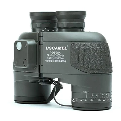 Image of USCAMEL® 10x50 HD Military Binoculars with Rangefinder Compass Telescope Nitrogen Filled Waterproof Sports Optics Army Green