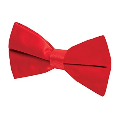 Image of Dobell Mens Red Bow Tie Pre Tied