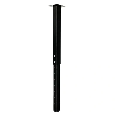 Image of QLLY Adjustable Square Table Leg, 24 40 inch, 60 100cm, Home Office Custom DIY Legs, Furniture Leg Set (1, Black)