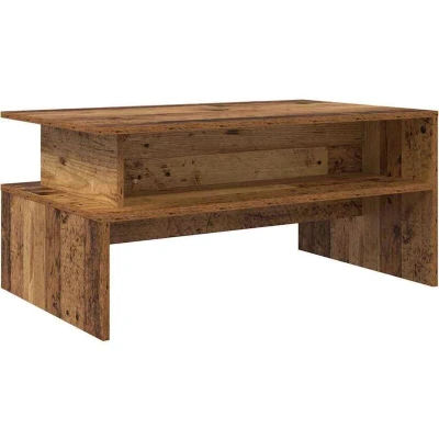 Image of vidaXL Coffee Table Old wood 90 x 55 42.5 cm Engineered