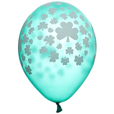 Image of Amscan International 990036 27.5 cm Shamrock Latex Balloon