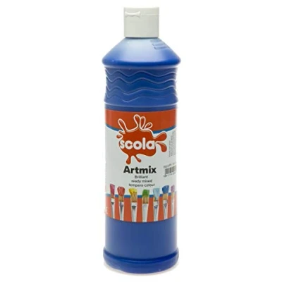 Image of scola Artmix Poster Paint 600ml Blue