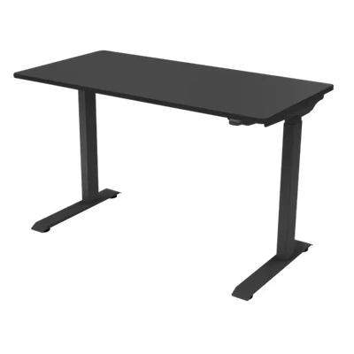 Image of Dellonda Height Adjustable Sit &amp; Stand Desk, Electric Standing, Black, 1200 x 600mm DH55