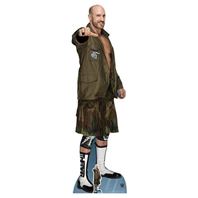 Image of Star Cutouts Ltd SC1209 WWE Figure Cesaro Ultimate Edition Figures Party Decorations Lifesize Cardboard Cutout 195cm Tall, Multicolour