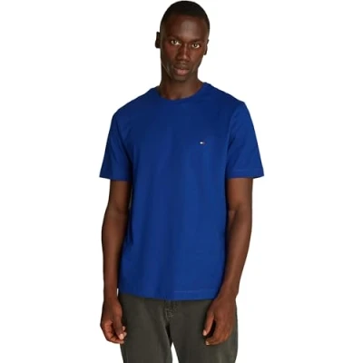 Image of Tommy Hilfiger Seasonal FIT Solid TEE Basic Tshirt, Men&#039;s, Size: Small, Wedge blue