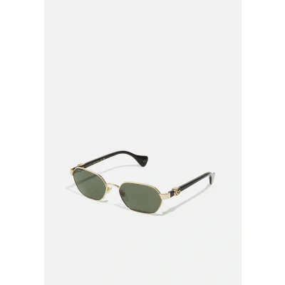 Image of Gucci Unisex Sunglasses goldcoloured/black/grey, Size: 56, Gold coloured/black/grey
