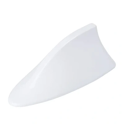 Image of Brussel Car Antenna Self adhesive Universal Shark Fin Shape Radio FM Signal Aerial Trim Auto Aerials Base White