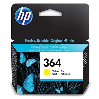 Image of HP CB320EE 364 Original Ink Cartridge, Yellow, Single Pack