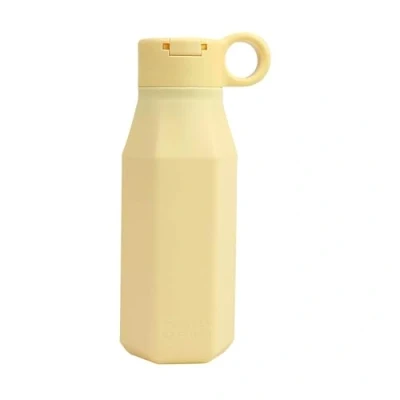 Image of DRIPDROP Squeeze Ease Kids Water Bottles, Bottle Kids, Sports Bottles Leakproof, Straw, For School 350ml (Banana Split Yellow)