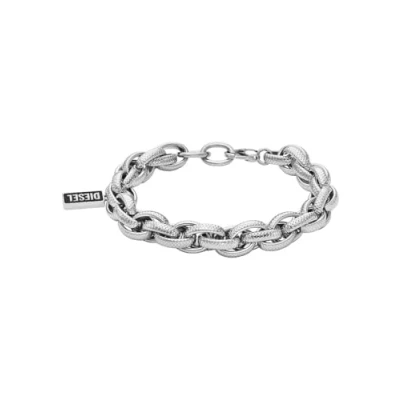 Image of Diesel Men&#039;s Steel Silver Stainless Bracelet, DX1514040