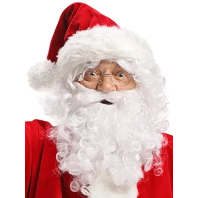 Image of Balinco Wig + Beard Cap Eyebrows Glasses Father Christmas Santa Claus white