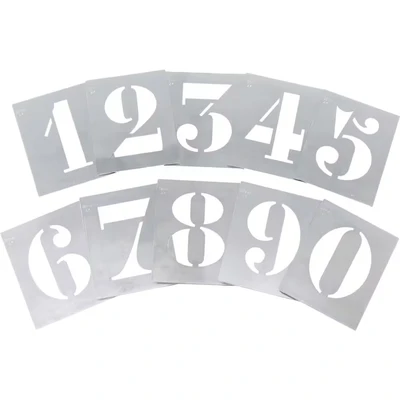 Image of Kennedy 100mm (Set of 10) Steel Stencil Figures