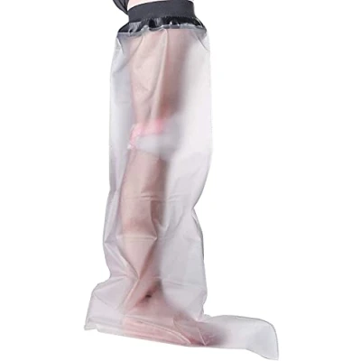 Image of HKF HO KI Adult Waterproof Cast Cover Full Leg for Shower,Cast Protector Dressings and Injuries,Keep Bandage Dry 78cm*44cm