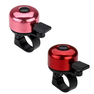 Image of Paliston Bike Bell Bicycle Crisp Sound for Adults Kids Boys Girls Red &amp; Pink