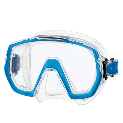 Image of Tusa Freedom Elite Scuba Mask, M 1003 Fish Tail Blue