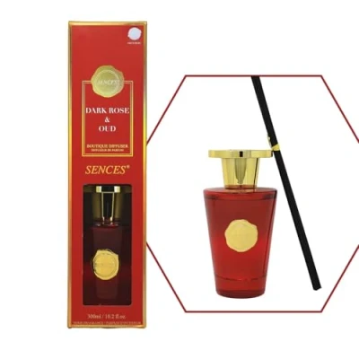 Image of Baltus Reed Diffuser 300ml Sences Dark Rose &amp; Oud Air Freshener Aromatherapy Fragrance