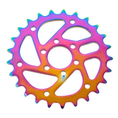 Image of KHE MVP BMX Chain Ring 25 Teeth Oil Slick Jet Fuel V73