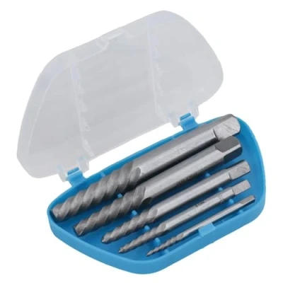 Image of Damaged Bolt Screw Stud Extractor Remover Easy Out Broken Set 5pc 4 11mm